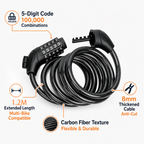 APEXWILL Long Cable Lock