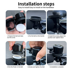 APEXWILL Smart E-Bike Bell with Find My Compatible Tracker