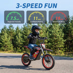 APEXWILL Spark Racer 14" Electric Dirt Bike for Kids – Up to 19 MPH