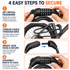 APEXWILL Long Cable Lock