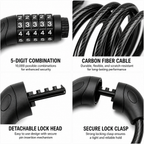 APEXWILL Long Cable Lock