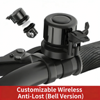 APEXWILL Smart E-Bike Bell with Find My Compatible Tracker