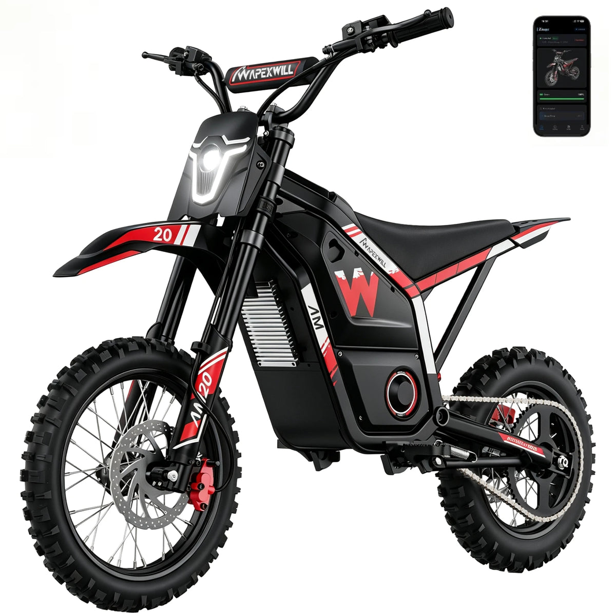 APEXWILL AM20 4000W Mid-Drive Electric Dirt Bike For Teens