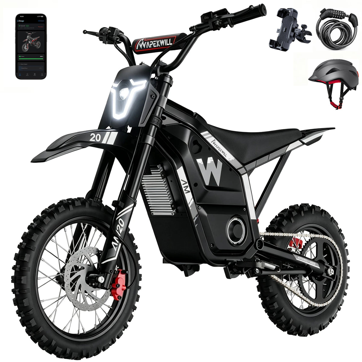 APEXWILL AM20 4000W Mid-Drive Electric Dirt Bike For Teens