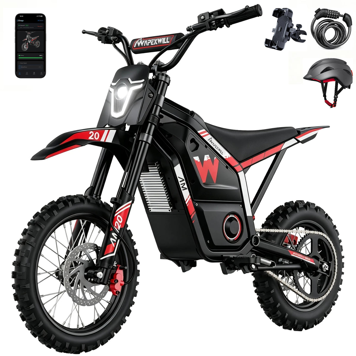 APEXWILL AM20 4000W Mid-Drive Electric Dirt Bike For Teens
