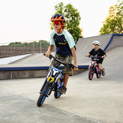 APEXWILL Spark Racer 14" Electric Dirt Bike for Kids – Up to 19 MPH